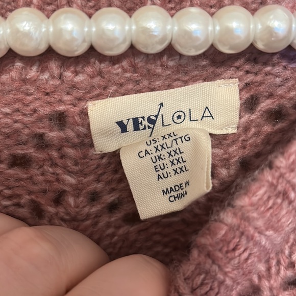 NWT Yes Lola Cropped Knit Sweater - Picture 6 of 8